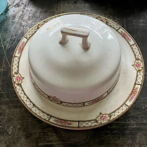 vintage covered butter or cheese dish Homer Laughlin $30